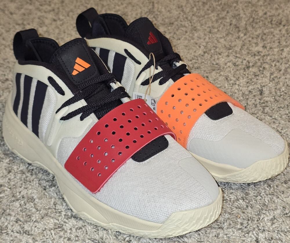 Adidas Dame 8 EXTPLY Basketball shoes - Men's 9 Orbit Grey Red White - IF1507